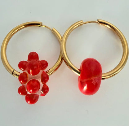 Boucle d'oreille créole (asymétrique)