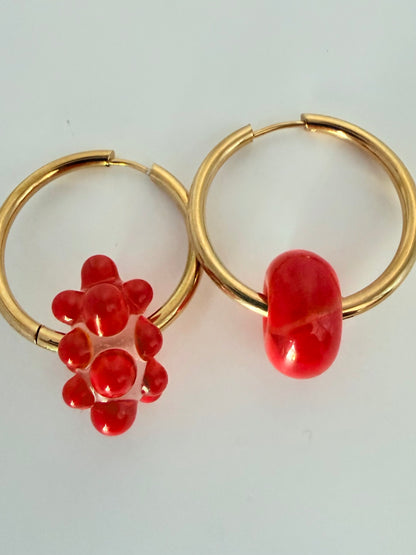 Boucle d'oreille créole (asymétrique)
