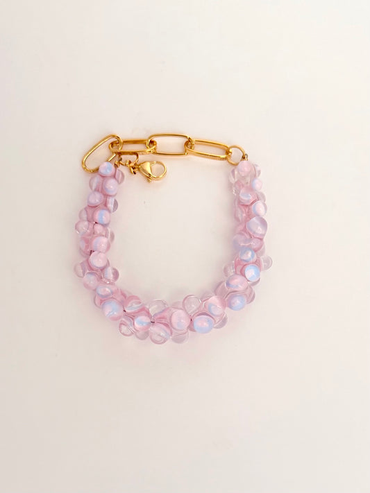 Bracelet volume  (rose-bleu)