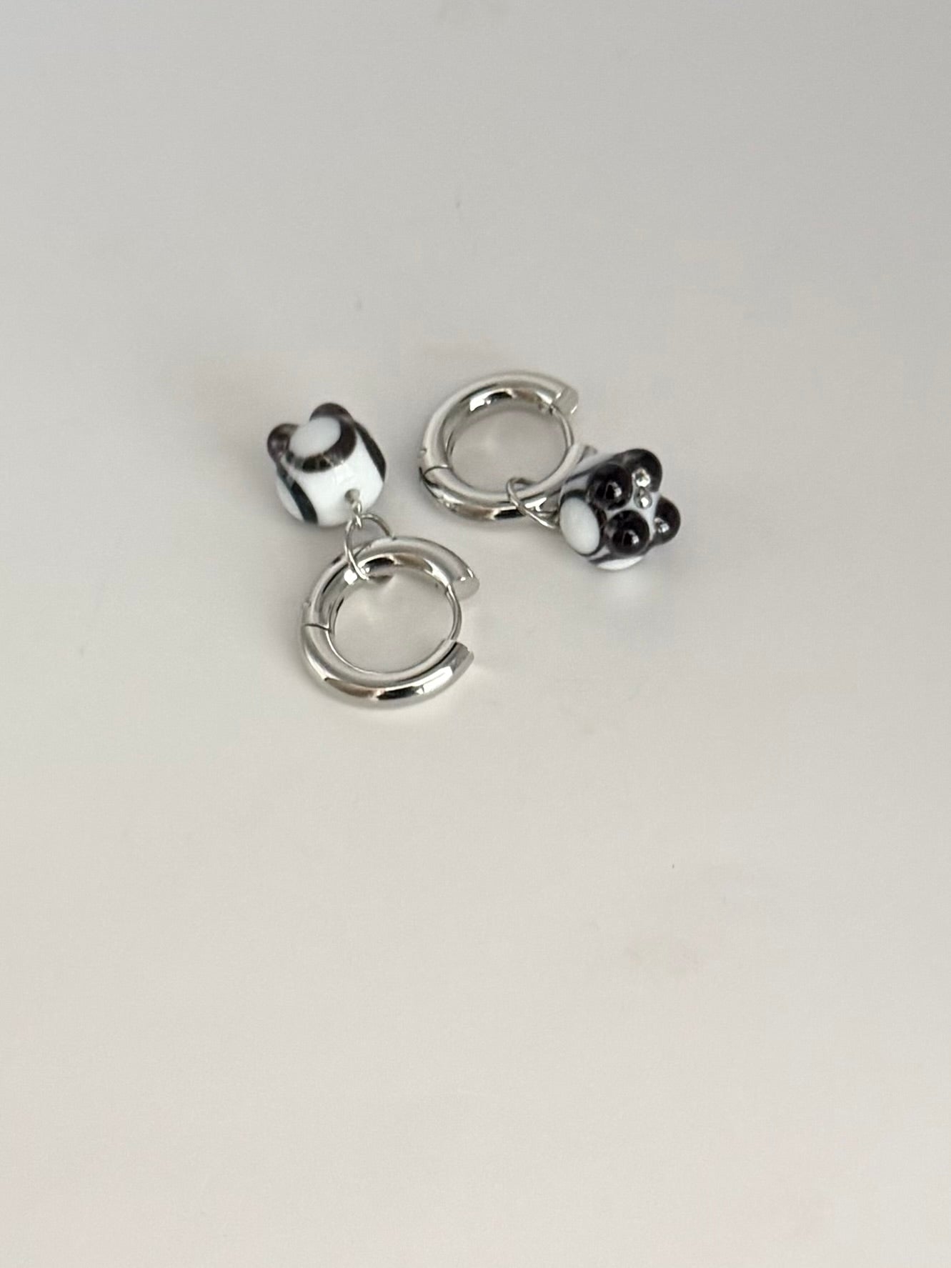 Boucle d'oreille créole argentée