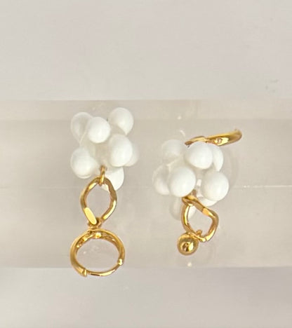 Boucle d'oreille salsa (pendante)