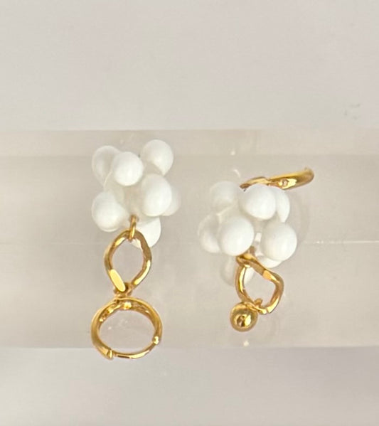 Boucle d'oreille salsa (pendante)