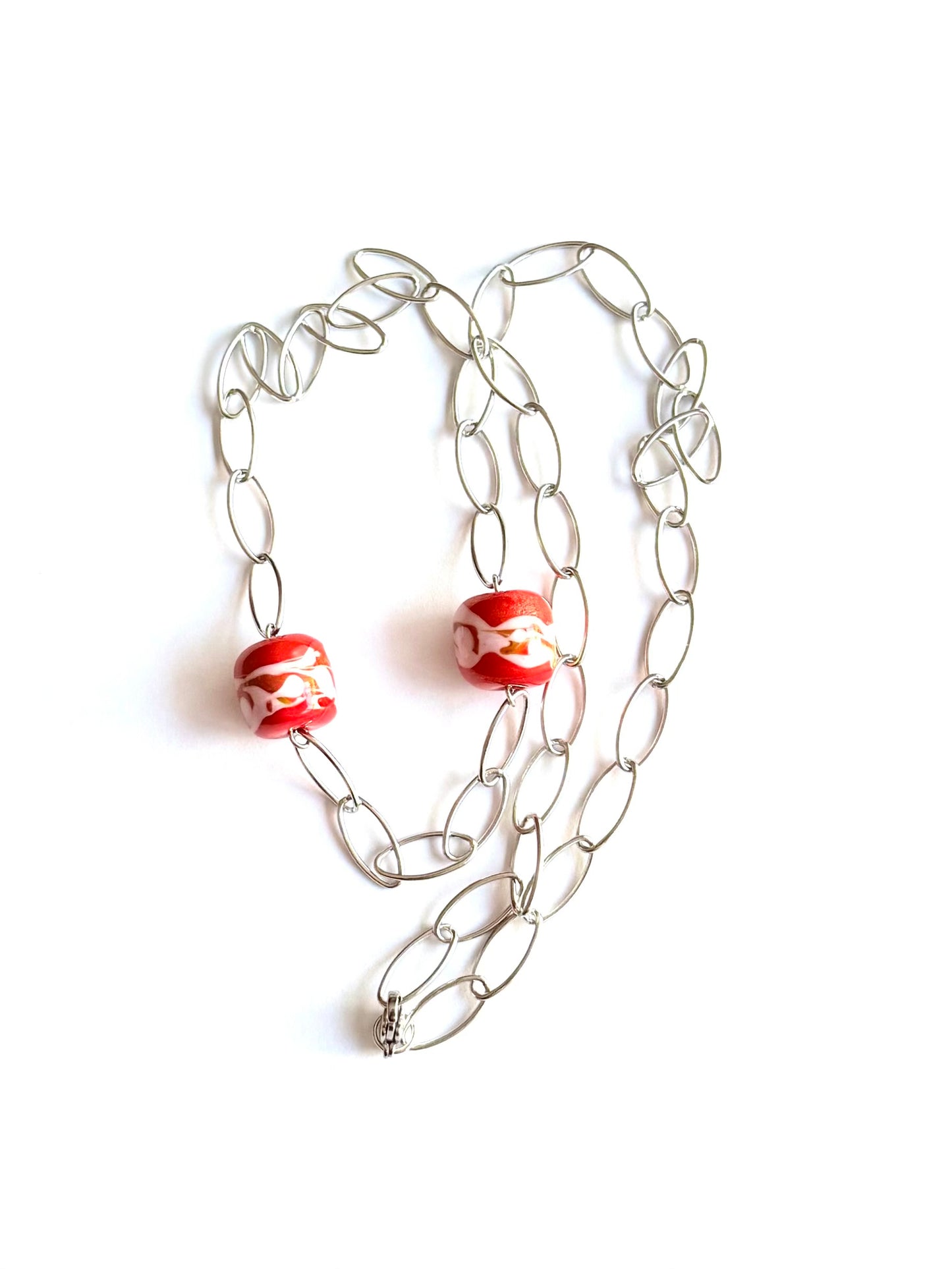 Collier ligne vert (acier)