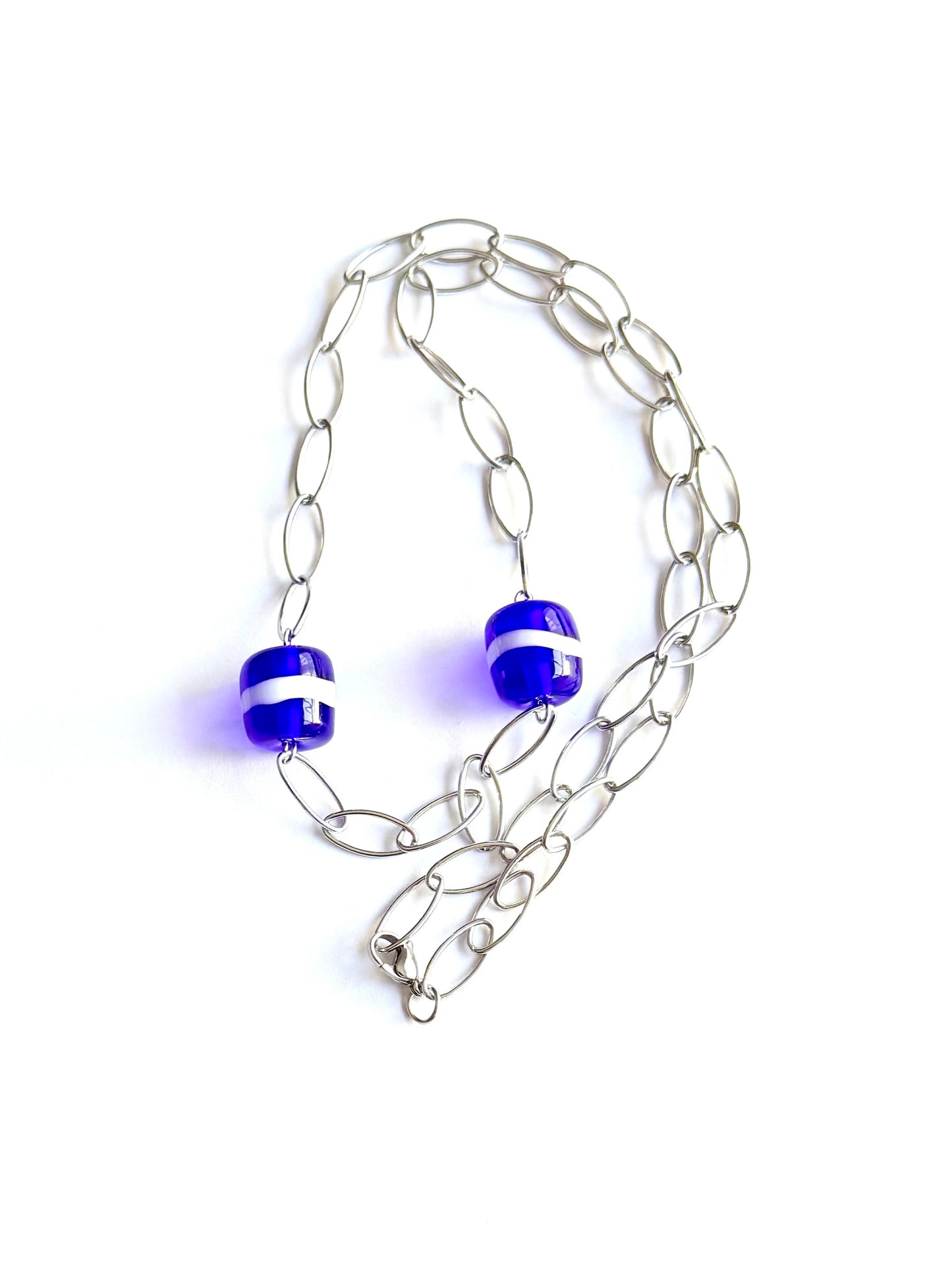Collier ligne vert (acier)