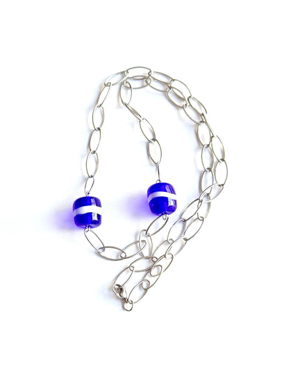 Collier ligne vert (acier)