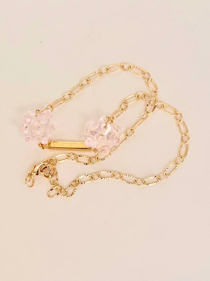 Collier ligne (rose)