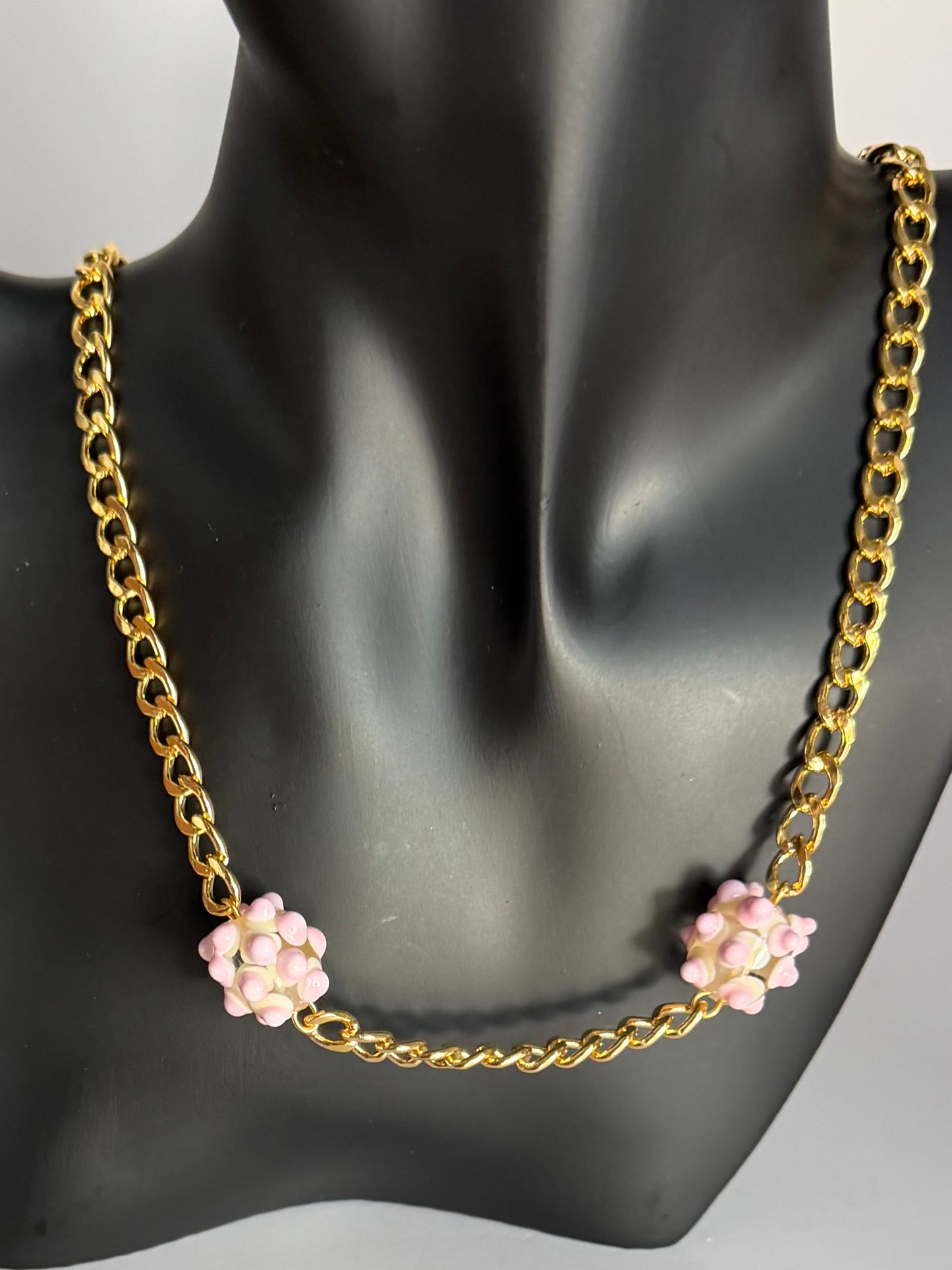 Collier ligne rose (collier Alia)