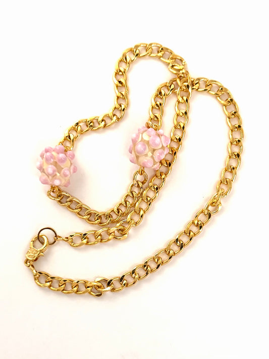 Collier ligne rose (collier Alia)