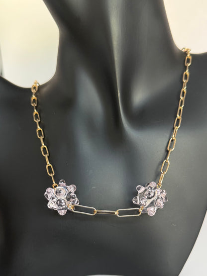 Collier ligne (rose claire)