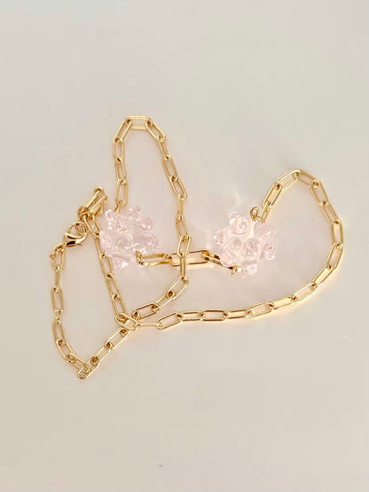 Collier ligne (rose claire)