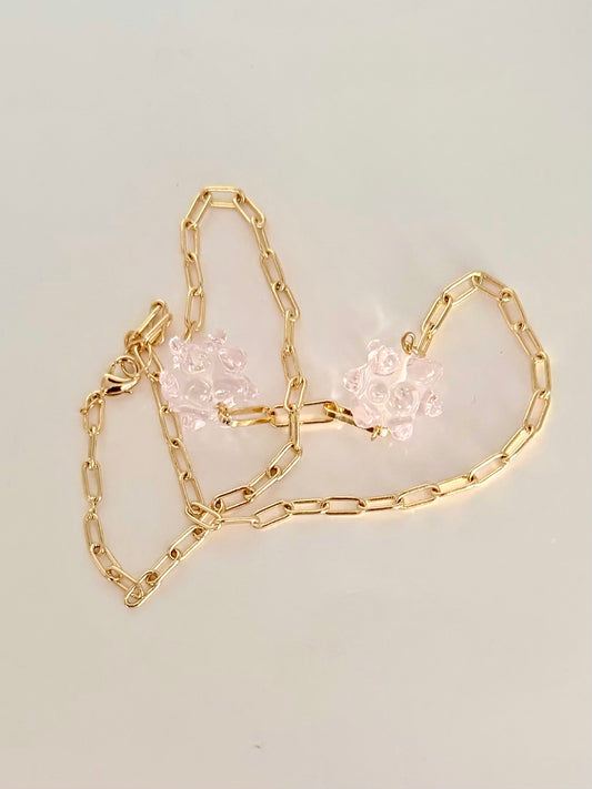 Collier ligne (rose claire)