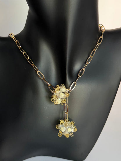 Collier ligne (or pale)