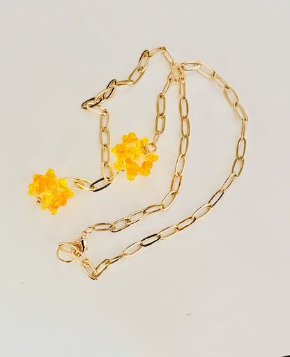 Collier ligne (or pale)