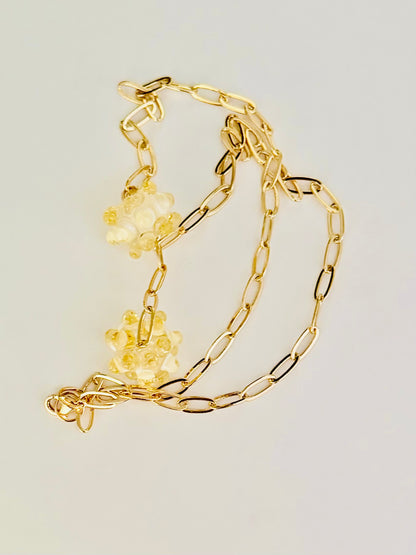 Collier ligne (or pale)