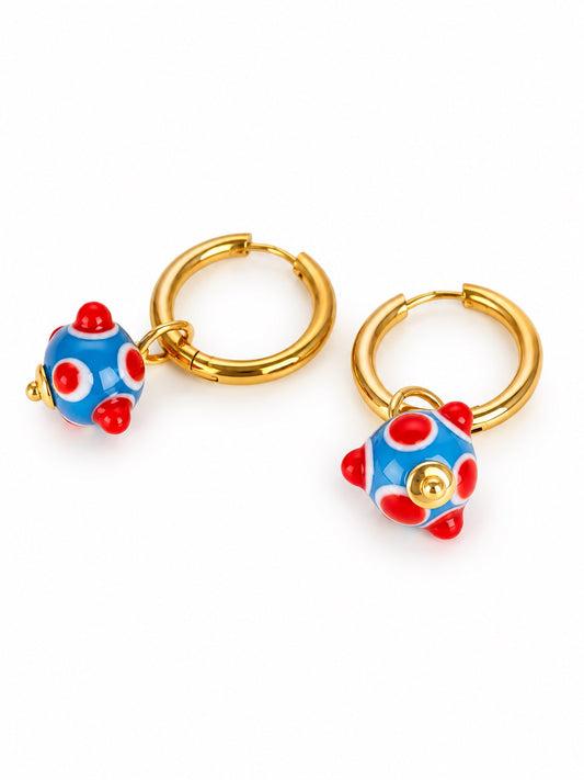 Boucle d'oreille créole unique