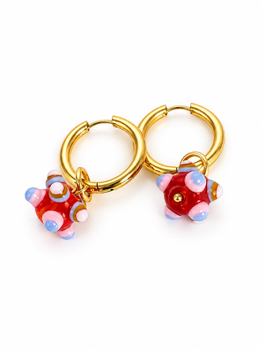 Boucle d'oreille créole unique