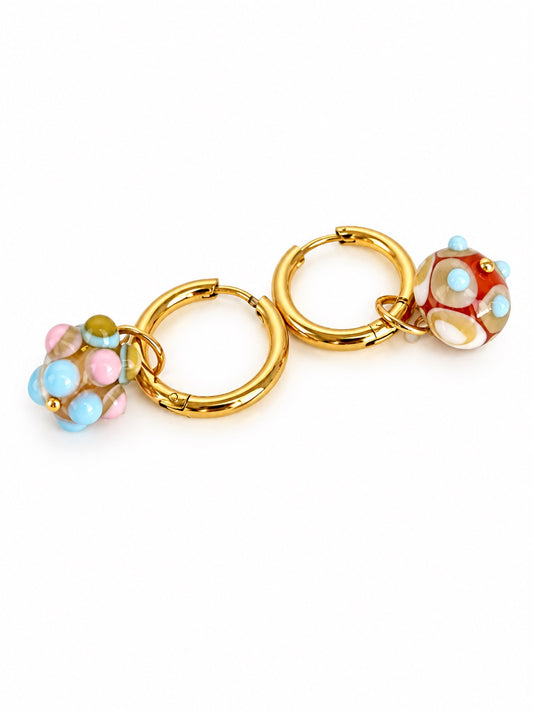 Boucle d'oreille créole unique