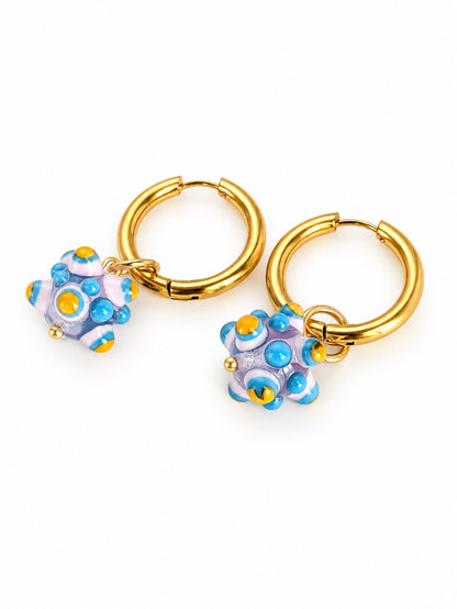 Boucle d'oreille créole unique