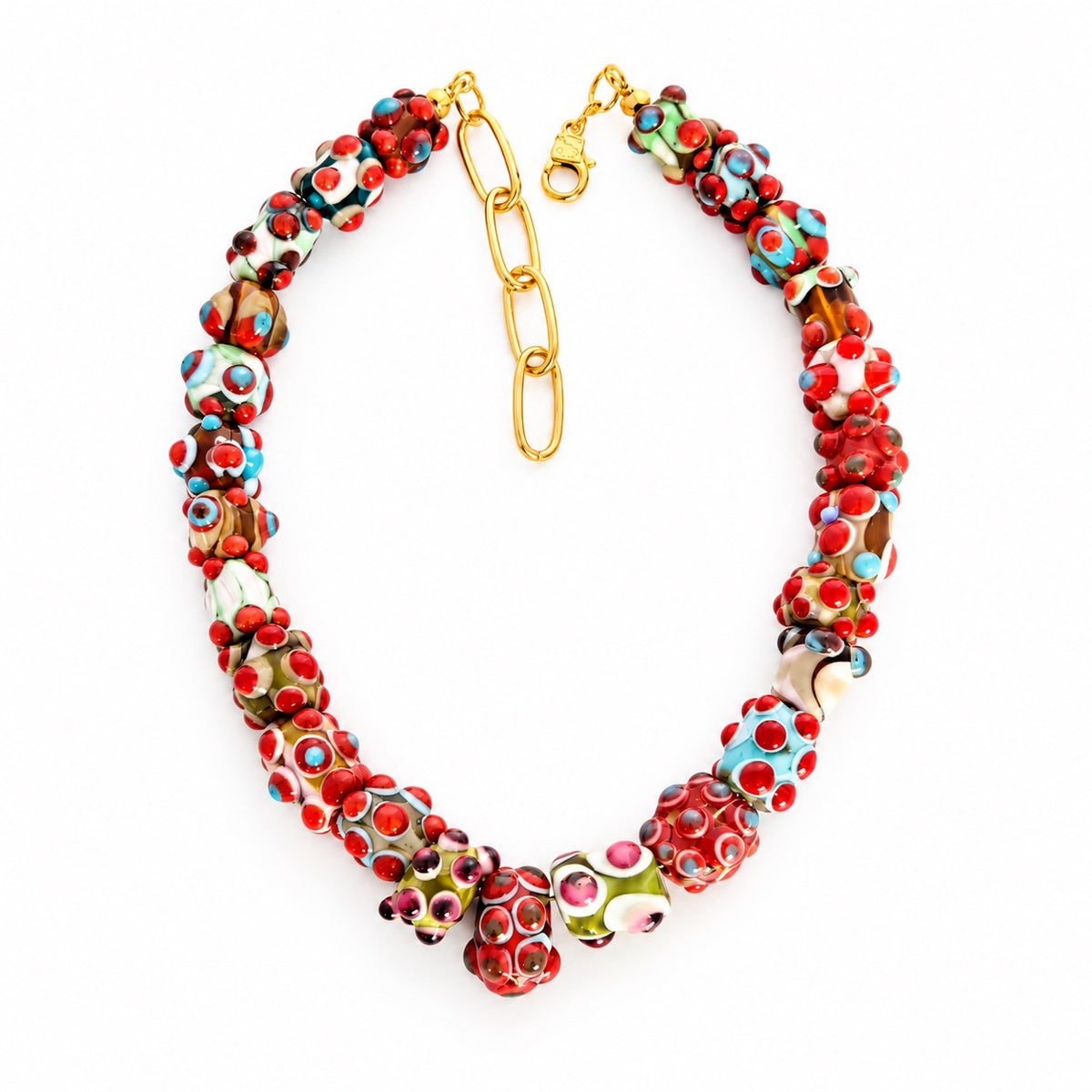 Collier volume (mosaïque rouge)