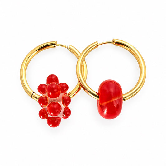 Boucle d'oreille créole (asymétrique)