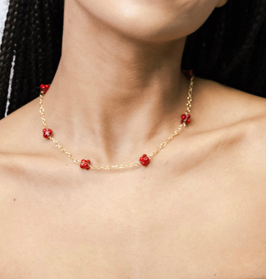 Collier Salsa (rouge)